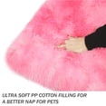 thumbnail image 2 of Exclusivo Mezcla Soft Plush Dog Bed Crate Mat for Medium Dogs (32*22*4 in), Faux Fur Fluffy Dog Pet Cat Kennel Pad with Anti-Slip Bottom, Machine Washable, Gradient Pink, 2 of 6