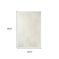 thumbnail image 4 of 5' X 8' Ivory Shag Stain Resistant Area Rug, 4 of 10