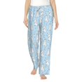 thumbnail image 2 of Lsque Rabbit And Bird Print Women's Pajama Pants, Lounge Pant - Comfortable Home Wear,Elastic Waistband, Stylish Design-X-Large, 2 of 9