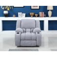 Dorel Living Dayton Standard Faux Leather Swivel Glider Recliner