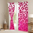 thumbnail image 3 of Feelyou Pink Cheetah Print Black Out Curtains, Polkadots Curtains Pack of 2 (42x63 Each), 3 of 6