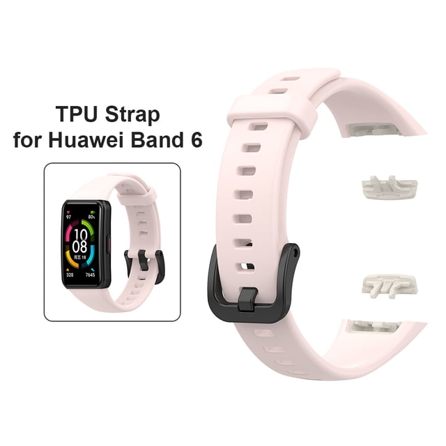 Correa de repuesto para pulsera HUAWEI Band 6 para HONOR Band 6 (rosa claro)