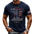 thumbnail image 5 of Xneal 911 25th Anniversary T-Shirt Print Never Forget 911 Casual Short Sleeve Multicolor Shirts for Men Size 3XL, 5 of 5