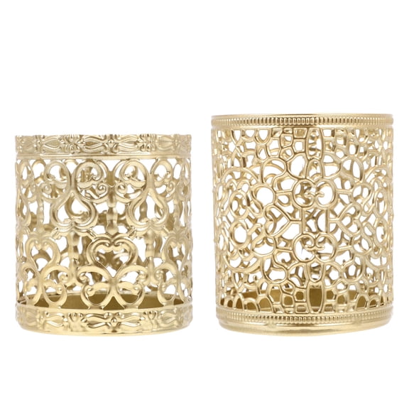 Soimiss Candle Holders Bulk Aromatherapy Candlestick Iron 2Pcs Decor