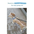 thumbnail image 4 of Transparent Pet Rainwear Coat for Small Dogs and Puppies Comfortable Outdoor Walking Gear with Secure Hook Loop Fastener, 4 of 9