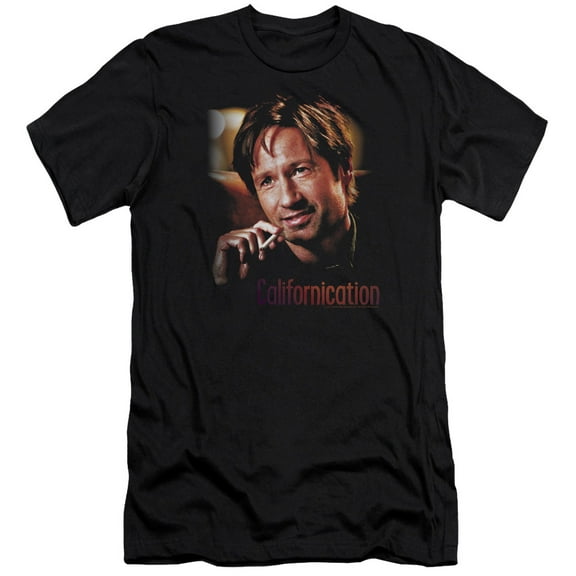 Californicationoker Premium Adult Slim Fit 30/1 T-Shirt Black