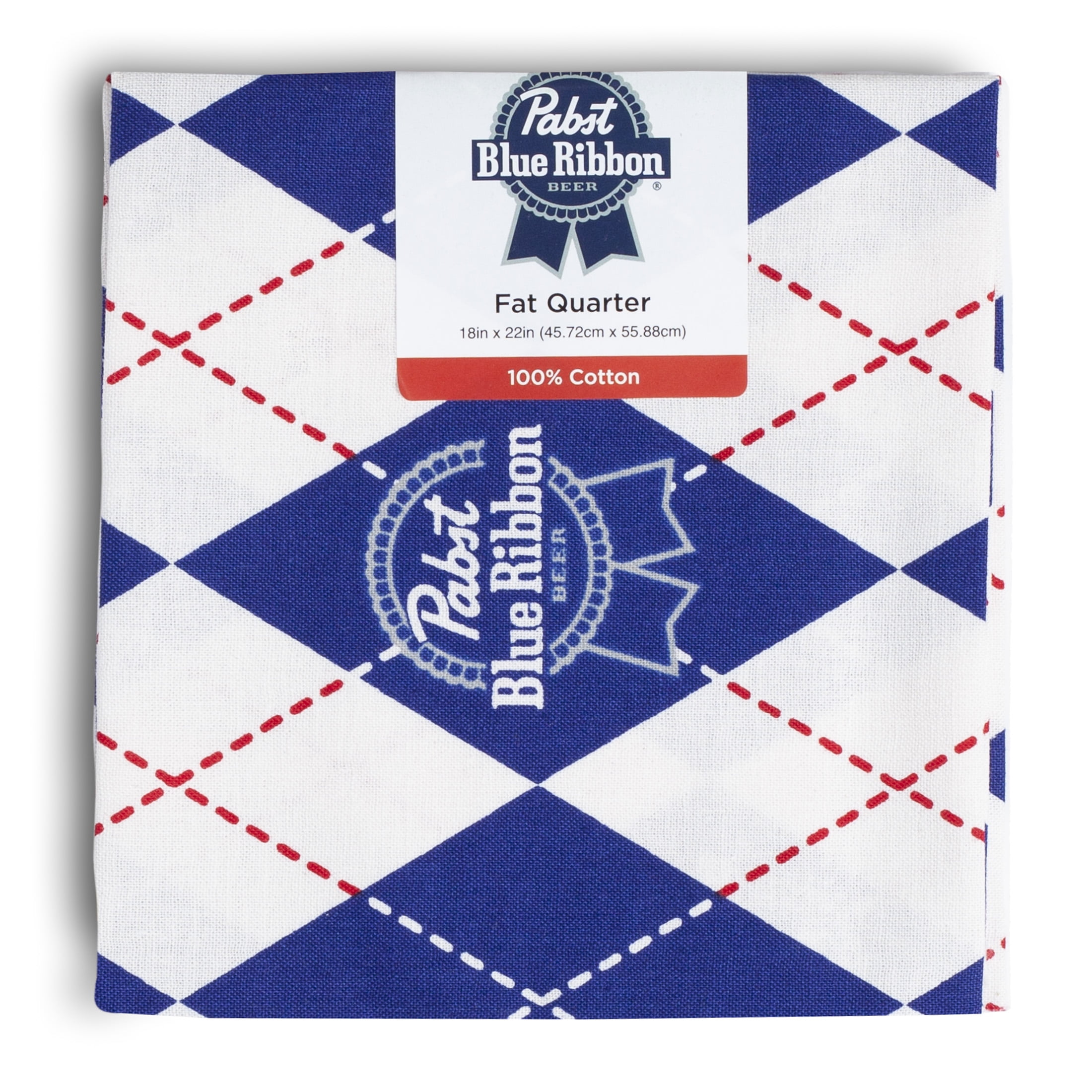 (2 pack) Pabst Blue Ribbon, Fat Quarter Sewing & Craft Fabric by the Quarter