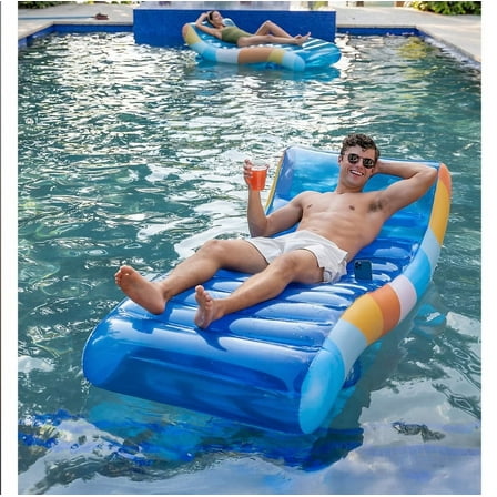 Deluxe Inflatable Pool Chaise Lounger