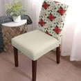 thumbnail image 2 of Chair Covers for Dining Room Set of 6,Watercolor Farm Red Flowers Stretch Seat Protector Removable Washable Chairs Slipcovers for Kitchen Banquet Wedding Hotel,Pine Fruit Country Floral, 2 of 6