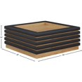 thumbnail image 2 of Meridian Furniture Table Basse en Cuir Vegan Noir Rory, 2 of 32