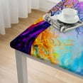 thumbnail image 5 of WYYP Colorful Leaves Square Tablecloth Washable for Home Kitchen Outdoor Decoration 100% Polyester Fiber 40*40, 5 of 8
