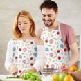 thumbnail image 3 of Pioneer Flower Floral Print Pattern Apron for Women and Men, Cotton Linen Waterproof with Pockets, Adjustable, 33x27 Inch for Kitchen, Gardening, BBQ, Salon, 3 of 6