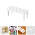 thumbnail image 4 of 2pcs Doll House Bench Miniature Bench Mini Park Garden Patio Unpainted Armrest Bench, 4 of 8