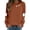 Brown, variant on SRZYMJ Spooky Season Sweatshirt for Women Halloween Sweatshirt Ghost Fall Long Sleeve Embroidered Pullover Tops