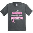 thumbnail image 3 of Inktastic My Mother is a Survivor Breast Cancer Awareness Youth T-Shirt, 3 of 5