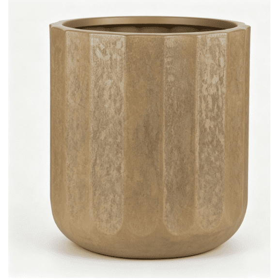 DIANJIE 16 Inch Terracotta Finish Planter Pot with Drainage Hole