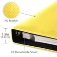 thumbnail image 4 of Self-Adhesive Leather Photo Album Gift For Memories Yellow Abstract, 4 of 9