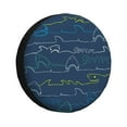 thumbnail image 1 of Fotbe Shark Funda de Llanta de Repuesto con Estampado, Engrosada, Ajuste Universal para Jeep, Remolque, RV, SUV, Camión-16 inch, 1 of 6
