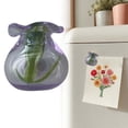 thumbnail image 3 of 1 Pcs Mini Vase Magnet for Fridge, Cute Tiny Magnetic Glass Vases Refrigerator Accessories, Real Flowers Pot Magnet, Funny Aesthetic Plant Pot Locker Office Kitchen Decoration, 3 of 5