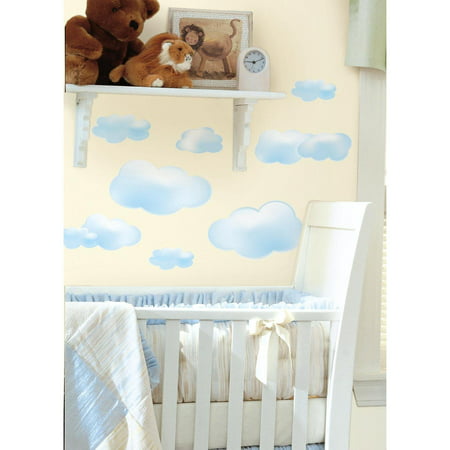 UPC 885347018679 product image for RoomMates RMK1250SCS Clouds Peel & Stick Wall Decals, 19 Count | upcitemdb.com