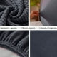 thumbnail image 3 of Funda elástica para cabecera de cama, funda para cabecera de jacquard cuadrada pequeña, funda para cabecera de cama a prueba de polvo para dormitorio, cabecera de cama a prueba de suciedad, 3 of 6