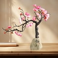 thumbnail image 4 of Gmogad Chinese Resin Wintersweet Ornament Handmade Plum Flower Art for Living Room Study Wine Cabinet Traditional Home Decor Red Festive Gift Cultural Collection, 4 of 6