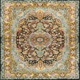 thumbnail image 1 of Ahgly Company Indoor Square Traditional Sienna Brown Persian Area Rugs, 7' Square, 1 of 6