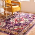 thumbnail image 4 of SAFAVIEH Accent Rug 2'2"x4' - Monaco Collection - Traditional Design, Violet & Fuchsia, Ideal for Living Room, Bedroom, Dining Space, Entryway, Bathroom, Bedside, 4 of 12