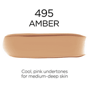L'Oreal Paris Infallible Fresh Wear 32 Hr Liquid Foundation Makeup, 495 Amber, 1 oz