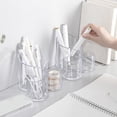 thumbnail image 3 of 1 Pcs Pen Holder Transparent Reusable S-shaped Multi-functional Compartment Pen Makeup Brush Organizer Classroom Things, 3 of 10