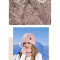 thumbnail image 2 of Fnooota Womens Knit Beanies, Windproof Soft Warm Winter Hats with Earflap Pink Size Free Size, 2 of 2