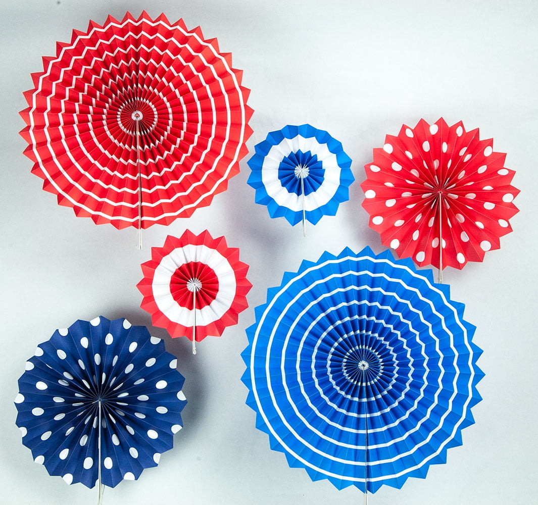 Download Quasimoon 4th of July Red, White and Blue Paper Flower ...