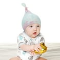 thumbnail image 3 of UDIYO Baby Hat Tie Dye Tail Spring Autumn Wear-resistant Stretchy Newborn Infant Beanie Cap for Party, 3 of 8