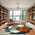 thumbnail image 2 of ODIKA 3'x5' Machine Washable Non-Slip Area Rug, Abstract Sage Green High Traffic Rug, Green, 1170888, 2 of 7