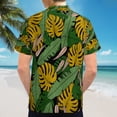 thumbnail image 6 of High Quality Hawaiian Shirts for Men Short Sleeve Aloha Beach Shirt Floral Summer Casual Button Down Shirts Blouses X546S4, 6 of 7