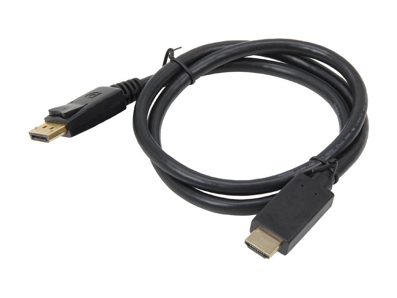 Kaybles DP-HDMI-3-2P DP to HDMI Cable 3 ft. (2 Pack), Gold Plated DisplayPort to HDMI Cable 1080p Full HD for PCs to HDTV, Monitor, Projector with HDMI Port