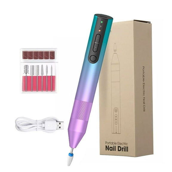 Cordless Electric Nail Drill Machine For Acrylic Nails Gel Polish Remove Manicure Pedicure Nail File Tools Salon Nail Equipment ,Lightweight and Portable