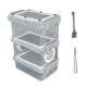 thumbnail image 2 of Caja de alimentación para cucarachas, casa transparente, cómoda, caja de cría, transparente Estilo A, 2 of 9