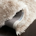 thumbnail image 5 of SAFAVIEH Arctic Giselle Solid Polyester Shag Area Rug, Light Beige, 5' x 8', 5 of 8