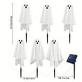 thumbnail image 3 of Eolstice Solar Powered Spooky Ghost Stake Light, White LED Garden Pathway Marker, Weatherproof Halloween Lawn Decoration With Auto Dusk Sensor, 3 of 7