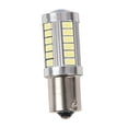 thumbnail image 1 of BA15S 12V White LED Sidelight Indicator Car Light Bulb 1156 P21W Silver 33-LED, 1 of 5
