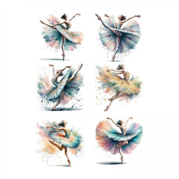 2x Pegatinas De Pared De Bailarina De Ballet Calcomanías De Pared De Bailarina De Ballet Para Dormitorio De Niñas