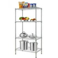 thumbnail image 3 of Ktaxon 4 Tier Heavy Duty Wire Shelving, 30''L x 18''W x 59''H Adjustable Steel Storage Rack, Metal Garage Shelves Organizer, Capacity for 1200lbs, 3 of 7