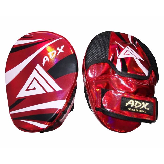 Par Manopla Curva Adx Rojo Agresivo Metálico Pu Uso Rudo Adx Deportivo