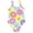 j-1457Yellow678, variant on MEZZALL Summer Girls Floral Print Swimsuit Monokini Bikini Tops Swimwear For Kids And Toddlers Bohemian With Cartoon / Flower Print Beachwear