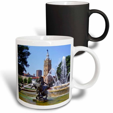 

3dRose Kansas City JC Nichols Fountain Magic Transforming Mug 11oz