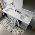 thumbnail image 4 of Tybee 80 in W x 22 in D Dark Grey Double Bath Vanity, Cultured Marble Top and 30 in Mirrors, 4 of 9
