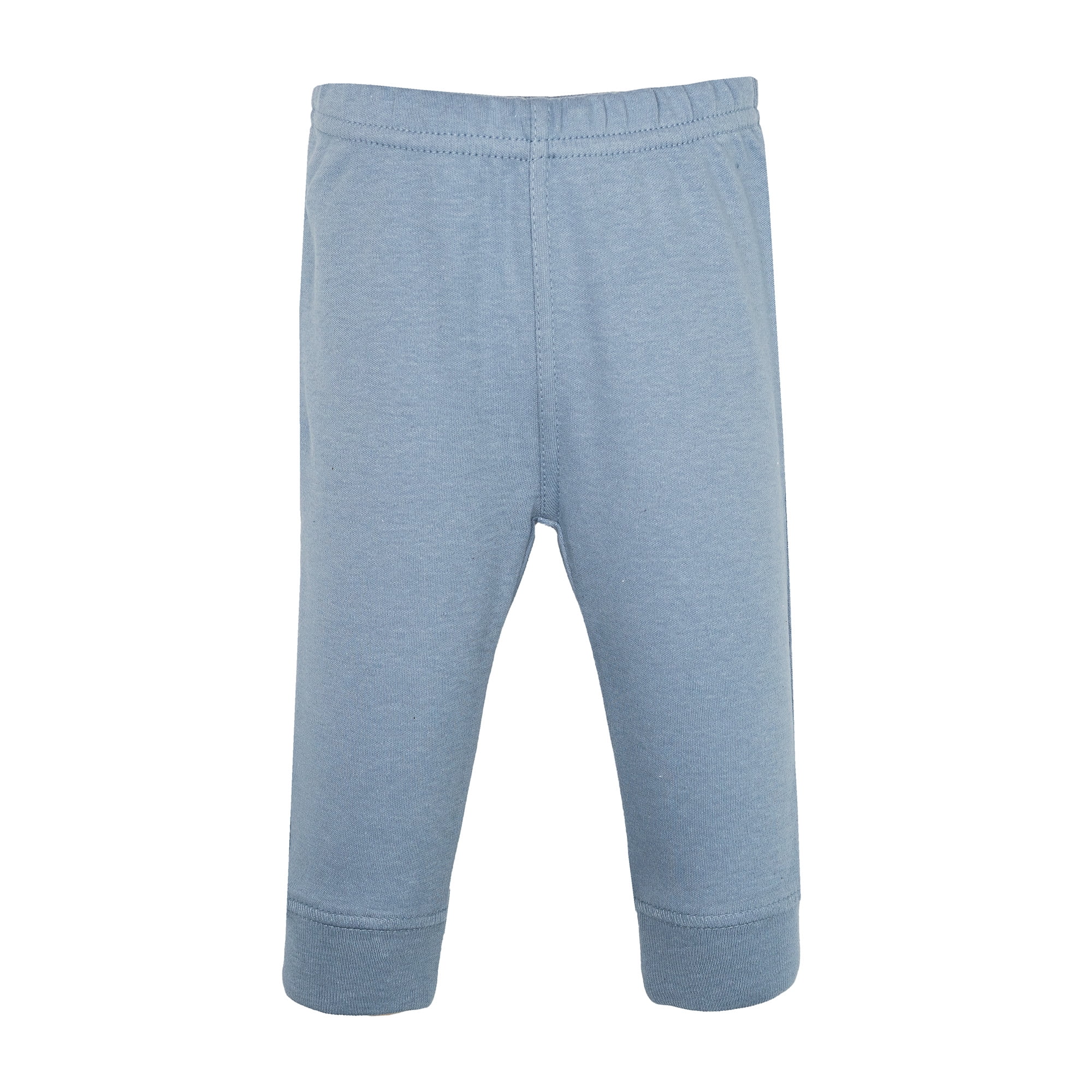 Hudson Baby Boy Cotton Pants and Leggings, Blue Gingham, 3T