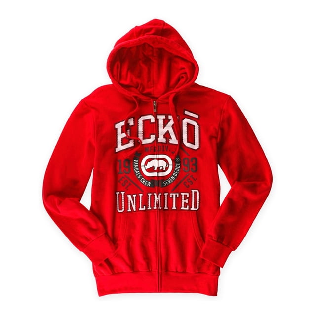 Sudadera de forro polar Ecko Unltd. Trademark para hombre rojo grande