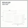 thumbnail image 6 of Nesting Coffee Table Set of 2,  Round Side Tables Accent End Table for Living Room, Apartment, Orange, 6 of 10